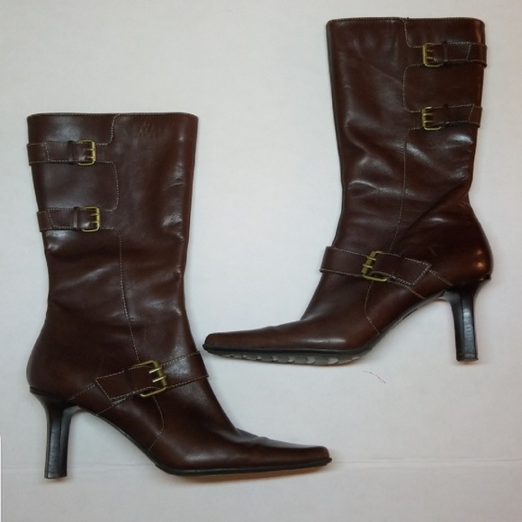Anne Klein Shoes - Anne Klein iflex Mawaterbury leather heeled boots